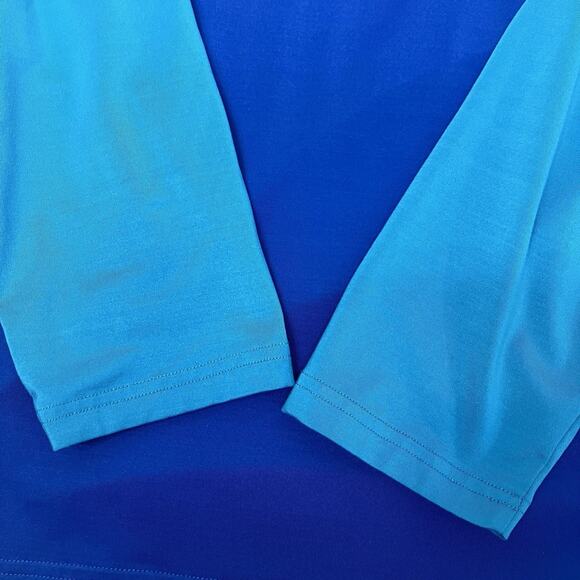 Peter Millar Crown Sport 1/4 Zip Long Sleeve Pullover Plaza Blue Mens Size XL - Picture 10 of 11